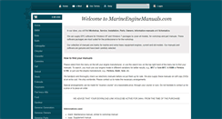 Desktop Screenshot of marineenginemanuals.com