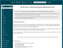 Tablet Screenshot of marineenginemanuals.com